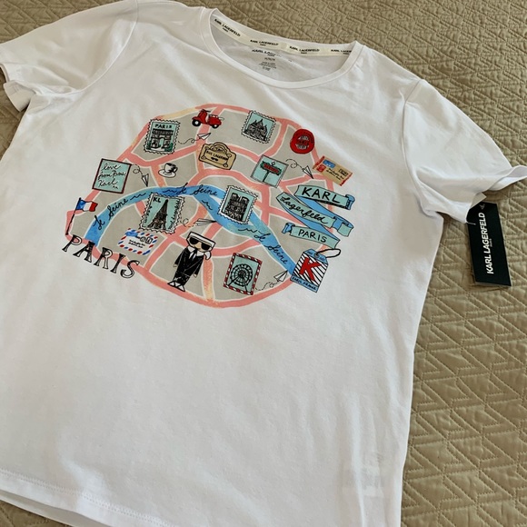 Karl Lagerfeld Women’s T-shirt Color White - Picture 5 of 7